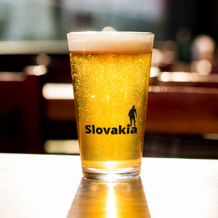 slowakischer Fußball Glas
