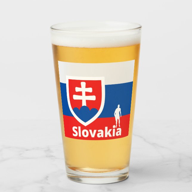 slowakischer Fußball Glas (Vorne (Gefüllt))