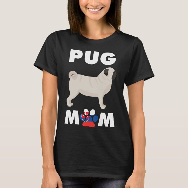 Slowakischer Hund Mops Mama Essenzieller T - Shirt (Vorderseite)