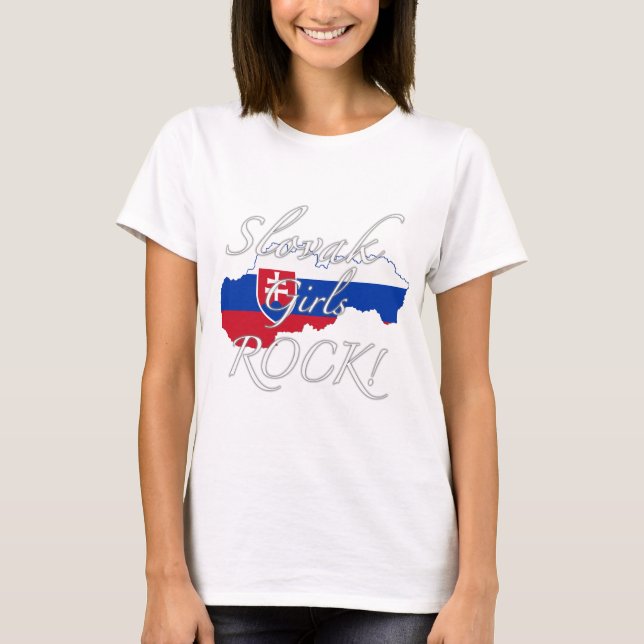 Slowakischer Mädchen-Felsen! T-Shirt (Vorderseite)