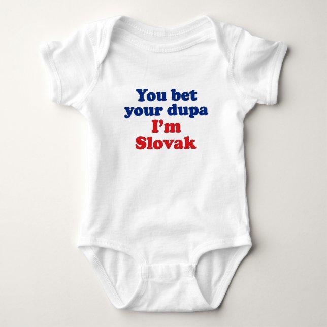 Slowakisches Dupa 1 Baby Strampler (Vorderseite)