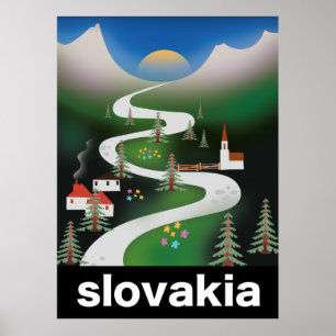 Slowakisches Reiseplakat Poster