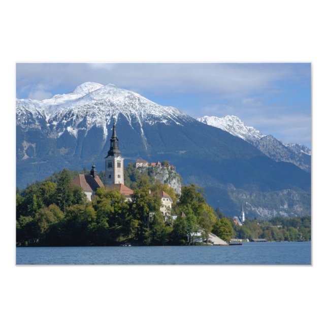 Slowenien, Bled, Bled, Bled Island, Bled Fotodruck (Vorne)