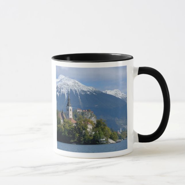 Slowenien, Bled, Bled, Bled Island, Bled Tasse (Rechts)