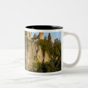 Slowenien, Bled, Bledsee, Burg Bled auf Zweifarbige Tasse