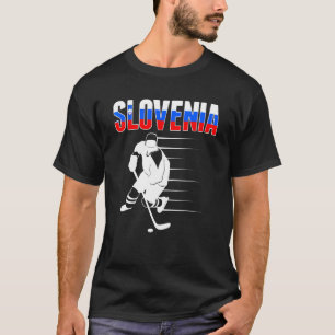 Slowenien Eishockeyfans   Slowenische Eishockeyman T-Shirt
