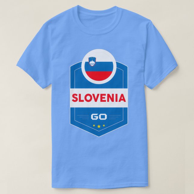 SLOWENIEN FLAG SHIELD T-Shirt (Design vorne)