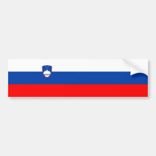 Slowenien-Flagge Autoaufkleber
