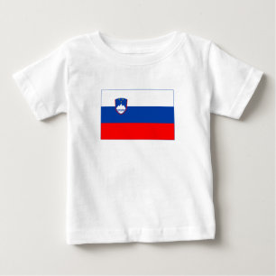 Slowenien-Flagge Baby T-shirt