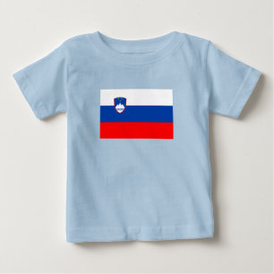 Slowenien-Flagge Baby T-shirt