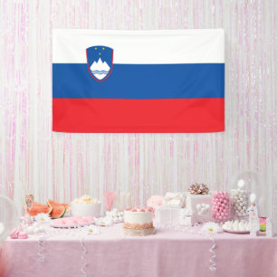 Slowenien-Flagge Banner
