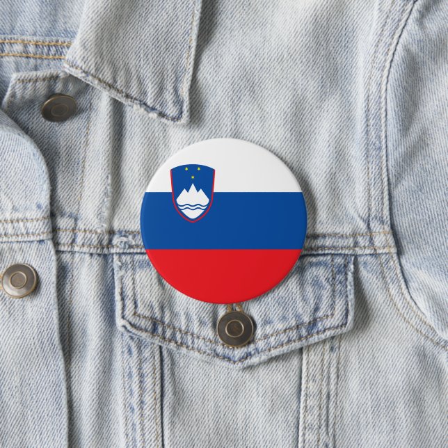 Slowenien-Flagge Button (Beispiel)