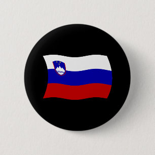Slowenien-Flagge-Button Button