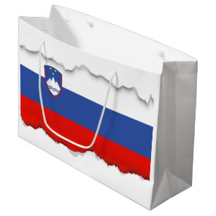 Slowenien-Flagge Große Geschenktüte