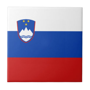 Slowenien-Flagge Keramikfliese