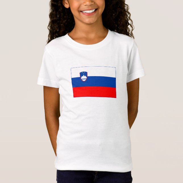 Slowenien-Flagge T-Shirt (Vorderseite)