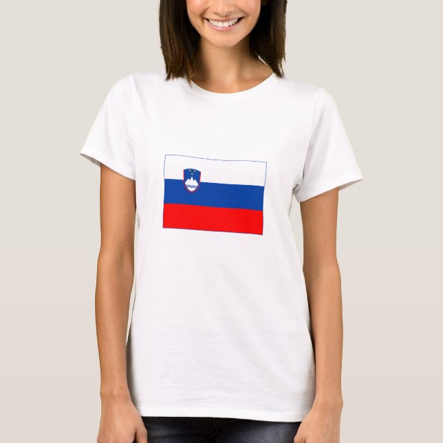Slowenien-Flagge T-Shirt (Vorderseite)