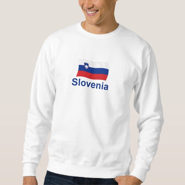 Slowenien-Flagge - w/inscription Sweatshirt (Vorderseite)