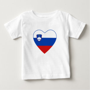 Slowenien-Flaggen-Herz-T - Shirt