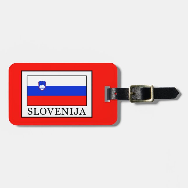Slowenien Gepäckanhänger (Vorderseite horizontal)