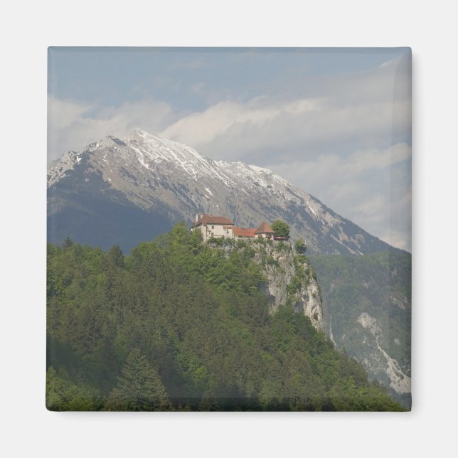 SLOWENIEN, GORENJSKA, Bled: Bled Castle & 2 Magnet (Vorne)