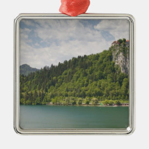 SLOWENIEN, GORENJSKA, Bled: Burg Bled & Ornament Aus Metall