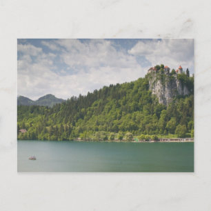 SLOWENIEN, GORENJSKA, Bled: Burg Bled & Postkarte