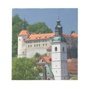 SLOWENIEN, GORENJSKA, Skofja Loka: Kirche St. Notizblock