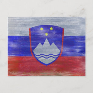 Slowenien hat unter slowenischer Flagge gelitten Postkarte