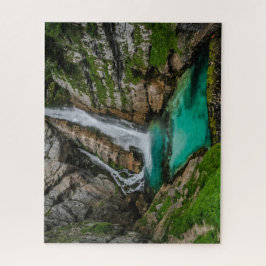 Slowenien Jigsaw Puzzle - Savica Wasserfall