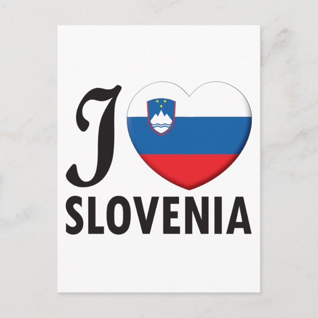 Slowenien Liebe Postkarte (Vorderseite)