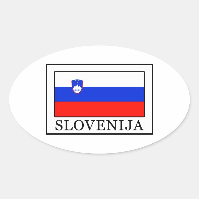 Slowenien Ovaler Aufkleber (Vorderseite)