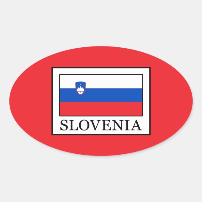 Slowenien Ovaler Aufkleber (Vorderseite)