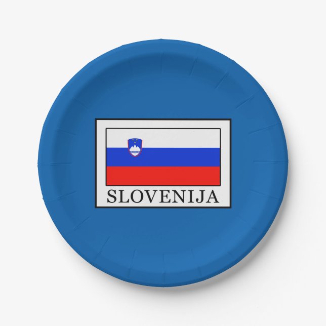 Slowenien Pappteller (Vorderseite)
