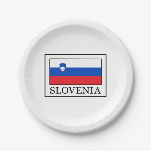 Slowenien Pappteller (Vorderseite)