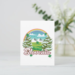 Slowenien Reise Logo Einladungspostkarte
