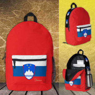 Slowenien, Rucksack, slowenische Flagge / patrioti Bedruckter Rucksack