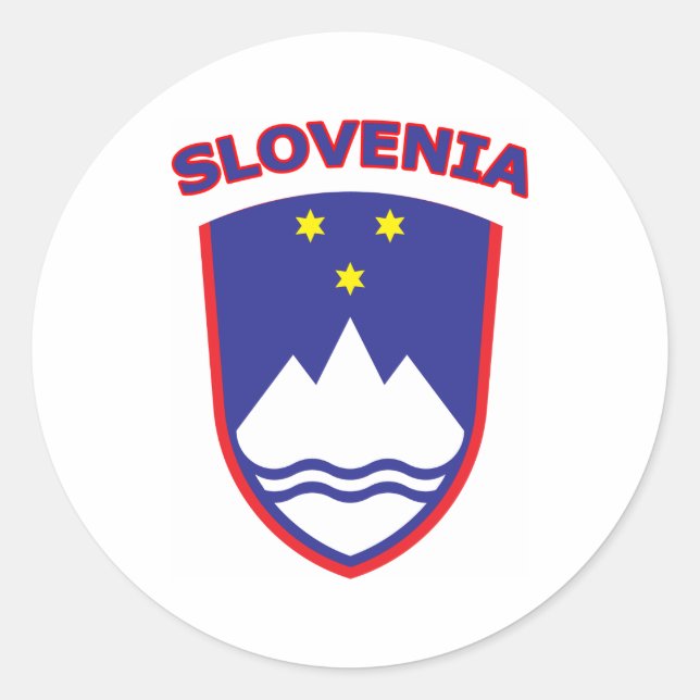 Slowenien Runder Aufkleber (Vorderseite)