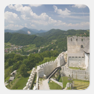 SLOWENIEN, STAJERSKA (Steiermark), Celje: Stadtsic Quadratischer Aufkleber