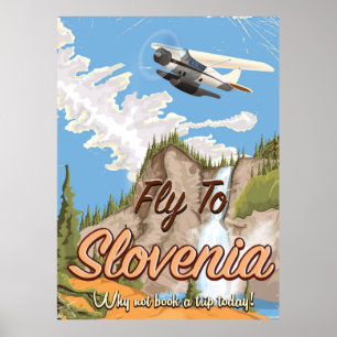 Slowenien Vintage Reiseposter Poster