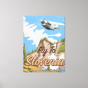 Slowenien Vintages Reiseplakat Leinwanddruck