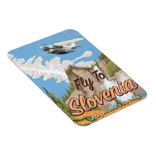 Slowenien Vintages Reiseplakat Magnet