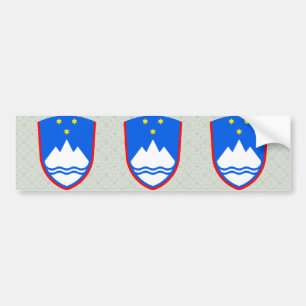 Slowenien-Wappen Detail Autoaufkleber