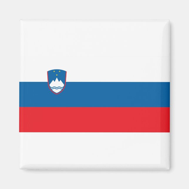 Slowenija - Slowenische Flagge Magnet (Vorne)