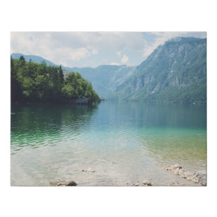 Slowenische Berge und Bohinj-See Landschaftliches  Künstlicher Leinwanddruck