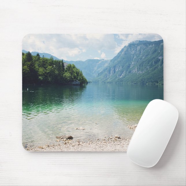 Slowenische Berge und Bohinj-See Landschaftliches  Mousepad (Mit Mouse)