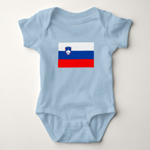 Slowenische Flagge Baby Strampler
