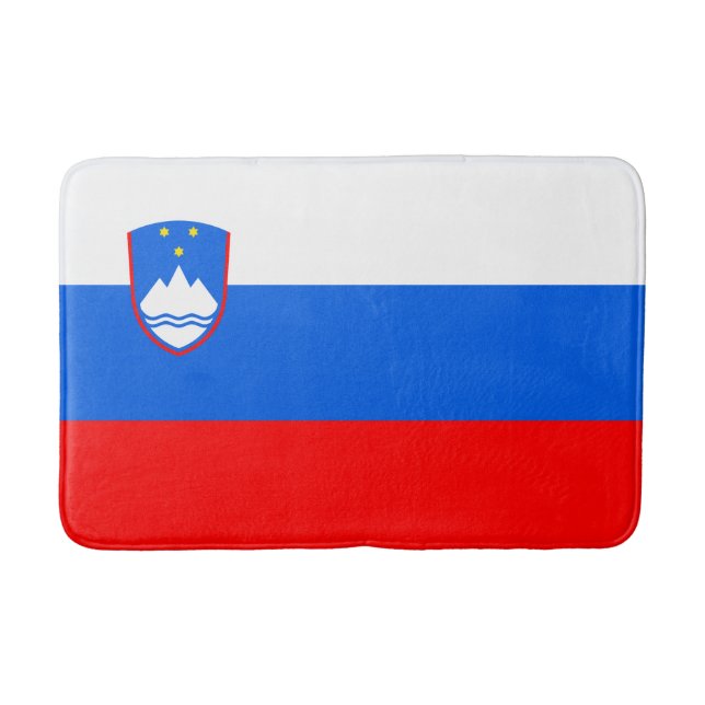 Slowenische Flagge Badematte (Vorderseite)
