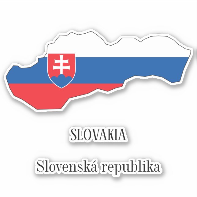 Slowenische Flagge Charming Patriotic Karte Aufkleber (Vorderseite)