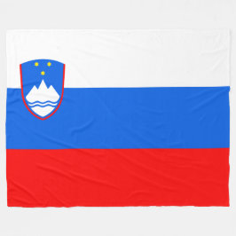 Slowenische Flagge Fleecedecke